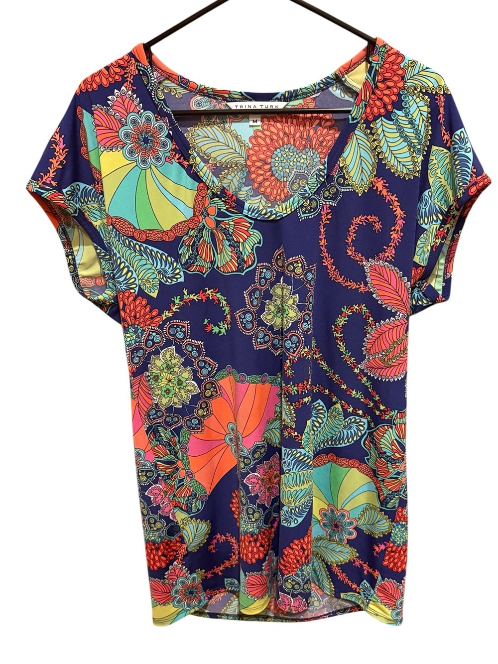 Trina Turk Colorful Made in USA Mini Dress Size M